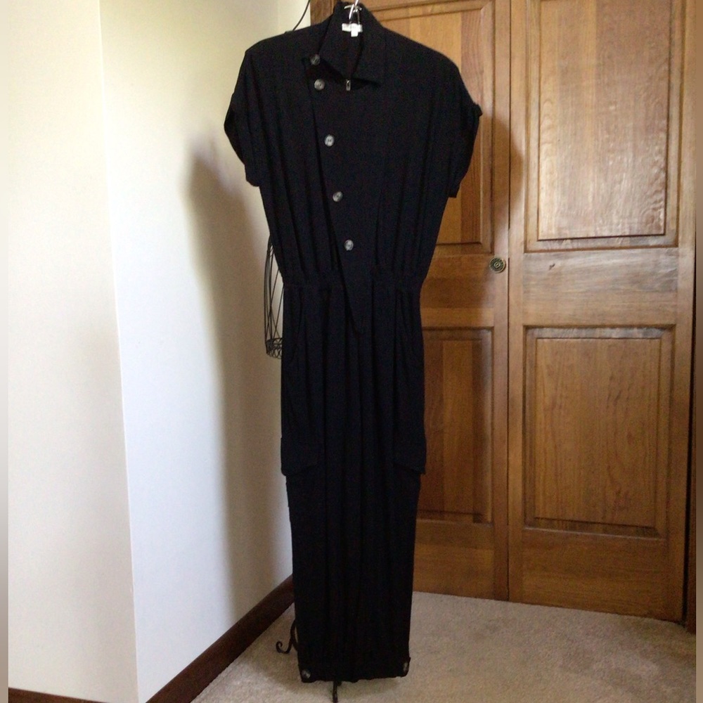 Lavender sketch black jumpsuit, Small - Picture 6 of 7